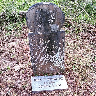 John H. Brumfield grave, 2016 John H. Brumfield Grave.jpg