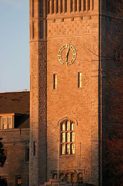 File:Johnston Hall Clock Tower.jpg