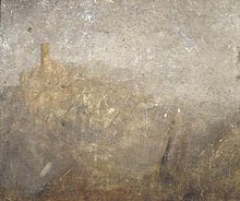 Джозеф Мэллорд Уильям Тернер (1775-1851) - Холмистый пейзаж с башней - N05532 - Национальная галерея.jpg