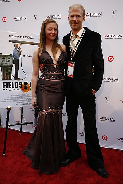 Rebecca Harrell Tickell with husband Josh at AFI Dallas Film Festival, March 2010