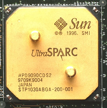 The Sun Microsystems UltraSPARC processor is a type of RISC microprocessor.