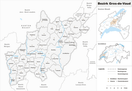 Gros-de-Vaud (distret) - Localizazion