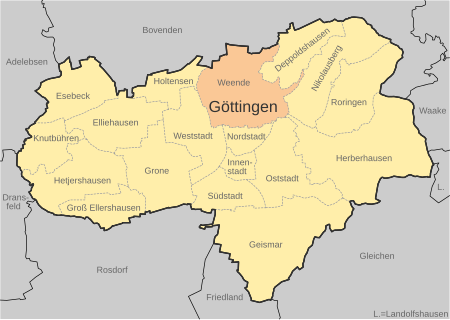 Karte Göttingen Weende