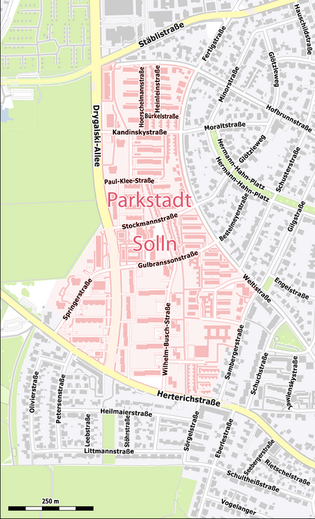 Karte Parkstadt Solln