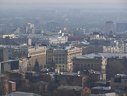 Harkov központjának látképe