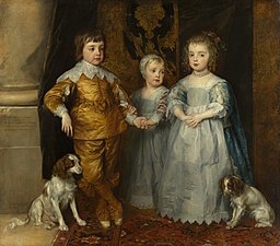 Le Jeune Charles II ses sœurs et son épagneul, 1635 Château de Windsor