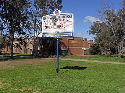 How to get to Kooringal High School with public transport- About the place