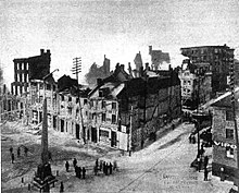 La grande conflagration du 23 janvier 1901 - Vue prise de la rue des Commissaires.jpg