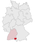 Localização de Ravensburg na Alemanha