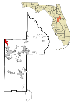 Lake County Florida Incorporated and Unincorporated areas Lady Lake Highlighted.svg