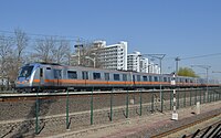 Line 13 train between Wudaokou and Shangdi