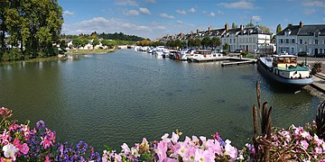 Briare'deki marina.