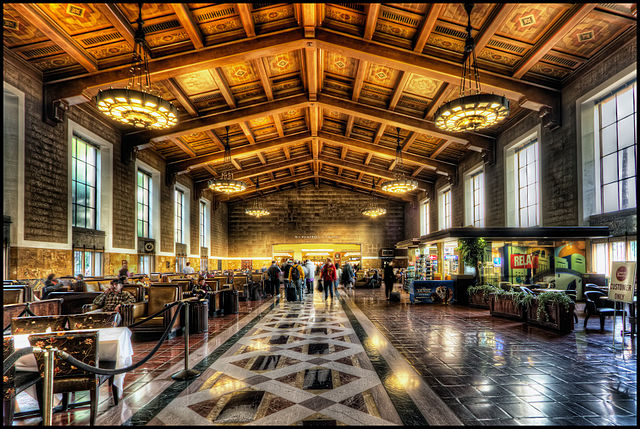 Železničná stanica, Los Angeles, USA