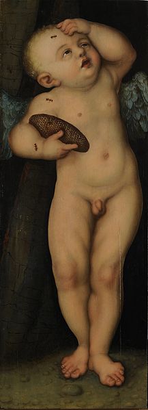 File:Lucas Cranach d.Ä. - Amor als Honigdieb, Fragment (Kunsthalle Karlsruhe).jpg