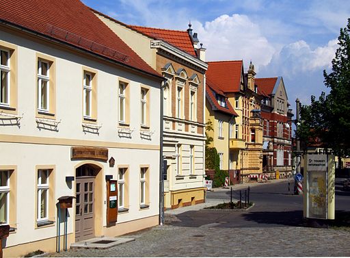 Luckau (Łukow) - buildings in Nordpromenade