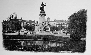 Monument de la République (1889), Lyon. Monument dans son état original.