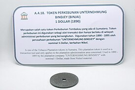 Token perkebunan Unternehmung Bindjey