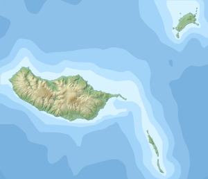 Pozíciós térkép Madeira-szigetek