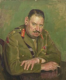 Robert Whittaker, City banker and CO of 53rd (CoL) HAA Rgt; later chief of staff to AA Command Major-general R F E Whittaker, Cb, Obe, Td, Aa Command, 1942 Art.IWMARTLD3772.jpg