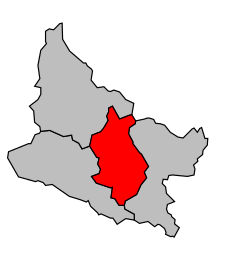 Kanton na mapě arrondissementu Thann