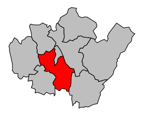 Kanton na mapě arrondissementu Annecy