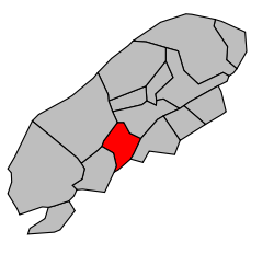 Kanton na mapě arrondissementu Nanterre