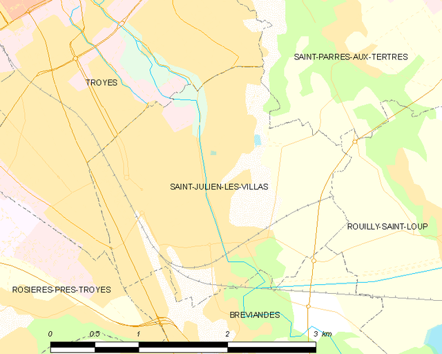 Poziția localității Saint-Julien-les-Villas