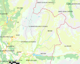 Clavans-en-Haut-Oisans - Localizazion