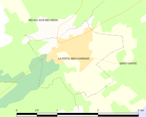 Poziția localității La Ferté-Beauharnais