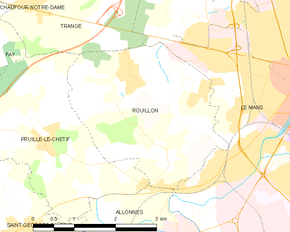Poziția localității Rouillon