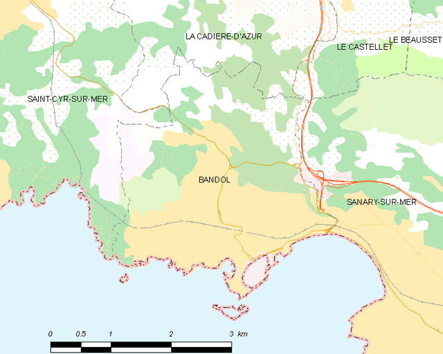 Bandol - Localizazion