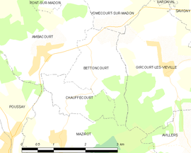 Mapa obce Bettoncourt