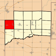 Map highlighting Sugar Creek Township, Clinton County, Illinois.svg