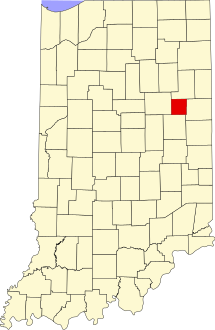 Map of Indiana highlighting Blackford County.svg