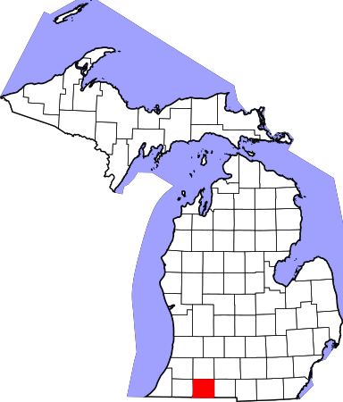 Map of Michigan highlighting Saint Joseph County.svg