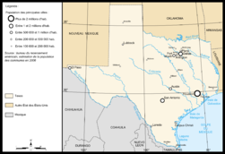Map of Texas villes.png