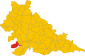 Lage von Sabbioneta in der heutigen Provinz Mantua