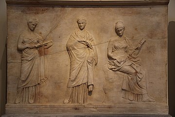 Marble relief from Mantinea, Arcadia.