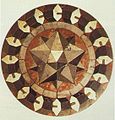 保羅·烏切洛在1430年鑲嵌藝術中的小星形十二面體