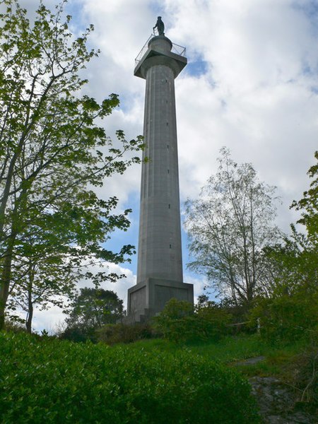 The Marquess of Anglesey's Column, designed by Thomas Harrison, celebrating the heroism of Henry Paget, 1st Marquess of Anglesey at the Battle of Wate