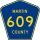 County Road 609 marker