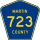 County Road 723 marker