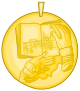 Medal of the Miguel de Cervantes Prize.svg