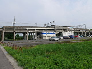 Noma Station railway station in Mihama, Chita district, Aichi prefecture, Japan