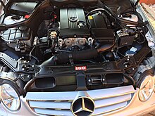 Motorraum eines CLK 200 mit dem M 271 E 18 ML