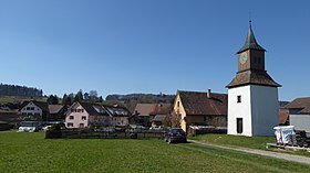 Oberschlatt with bell tower