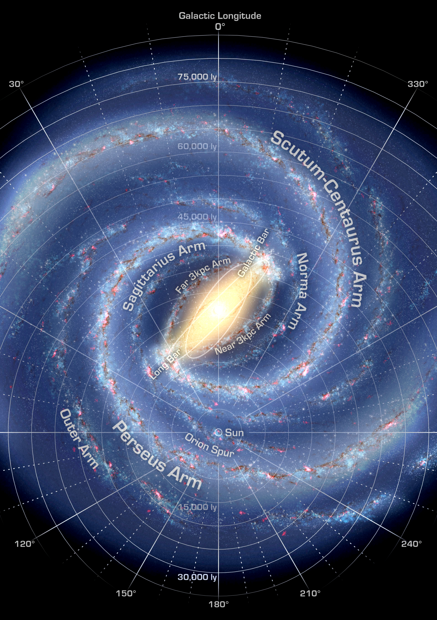 galaxy milky way map