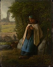 Pastýřka sedící na skále MET DP140429.jpg