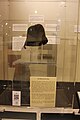 Monmouth Cap display at Monmouth Museum with QRpedia code.JPG