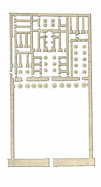 Plan d'étage du temple